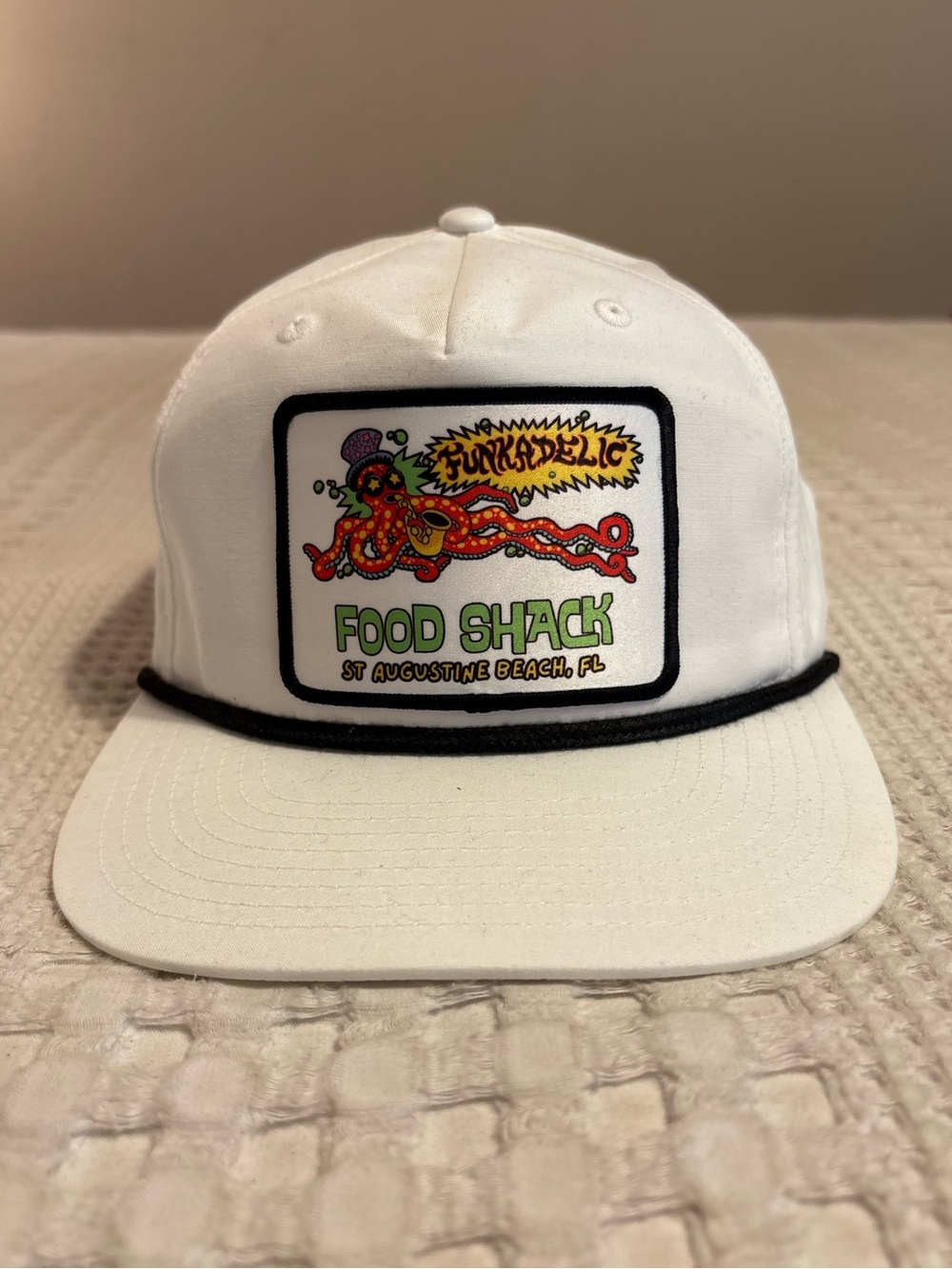Funkadelic Food Shack St. Augustine Beach White Patch Snapback Hat